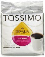 Tassimo Gevalia 15% Kona Coffee Blend T Discs Bag, 16 Count 4.93 Ounce