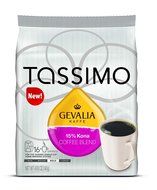 Tassimo Gevalia 15% Kona Coffee Blend T Discs Bag, 16 Count 4.93 Ounce N5