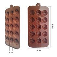 Silicone 15-Holes Rose Shape Cupcake Jelly Ice Candy Mould Mini Cake Mold