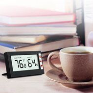 Oria Indoor Digital Thermometer Hygrometer Monitor - Temperature + Humidity Sensor with larger LCD Display, &deg;C... N6