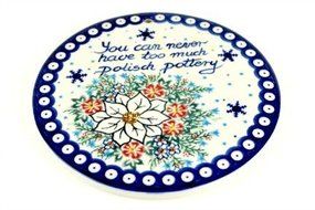 Polish Pottery Never Too Much Polisch Pottery Trivet