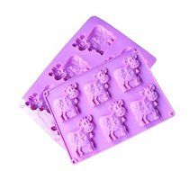 Silicone Cake Mold 6 Cups Cows Shape Choccolate Fondant Mold Household Diy Cake Baking Tools