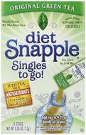 Diet Snapple Singles To Go Green Tea, 6-Count, Pack of 12