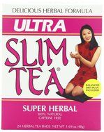 Ultra Slim Tea, Super Herbal, Tea Bags, 24-Count Box (Pack of 4)