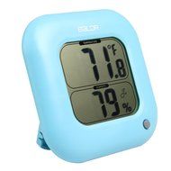 BALDR Square Thermometer and Hygrometer with Temperature Humidity Display Temperature Sensor (Blue) N2