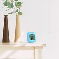 BALDR Square Thermometer and Hygrometer with Temperature Humidity Display Temperature Sensor (Blue) N5