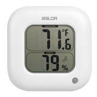BALDR Square Thermometer and Hygrometer with Temperature Humidity Display Temperature Sensor (Blue) N12