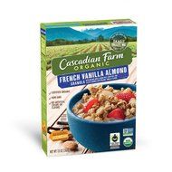 Cascadian Farm Cereal Organic Granola, French Vanilla Almond, 13 Ounce