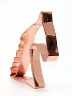 Copper Cookie &amp; Fondant Cutter Saddlebred, Saddle Type, English Horse, Decorative, Collectible N2