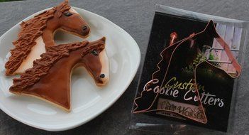 Copper Cookie &amp; Fondant Cutter Saddlebred, Saddle Type, English Horse, Decorative, Collectible N3
