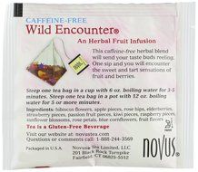 Novus Wild Encounter Herbal Tea, Caffeine Free, 12 Count Tea Bag N2