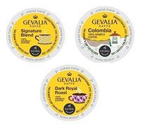 30 Count - Gevalia Variety K-Cup Coffee Packs For Keurig K Cup Brewer - Signature Blend, Columbia Roast and Dark...