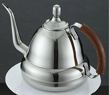 DGCoffee Stainless Steel Pour Over Kettle Coffee Kettle Hand Drip Tea Pot, Plastic Handle, 1.2 Liter