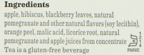 Bigelow Pomegranate Pizzazz Herbal Tea, 20-Count Boxes (Pack of 6) N7