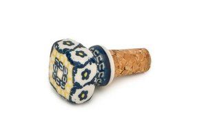 Polish Pottery Saffron Wine Cork