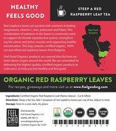 Organic Red Raspberry Leaves - Cut &amp; Sifted - 16oz Resealable Bag (1lb) - 100% Raw From Bulgaria N3