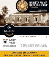 Barista Prima Coffeehouse Coffee, Keurig K-Cups, Italian Roast, Dark Roast, 24- Count N11