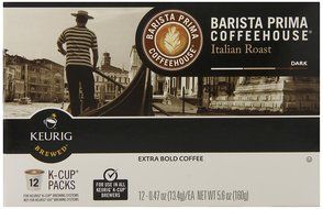 Barista Prima Coffeehouse Coffee, Keurig K-Cups, Italian Roast, Dark Roast, 24- Count N40