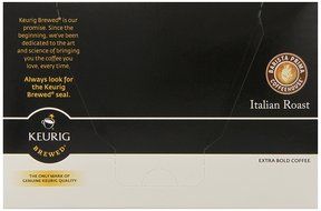 Barista Prima Coffeehouse Coffee, Keurig K-Cups, Italian Roast, Dark Roast, 24- Count N41