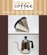 Washable &amp; Reusable Stainless Steel Cone Coffee Filter &amp; Pour Over Kettle, Fits Hario V60 02 &amp; 03 Coffee Drippers...