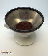 Washable &amp; Reusable Stainless Steel Cone Coffee Filter &amp; Pour Over Kettle, Fits Hario V60 02 &amp; 03 Coffee Drippers... N5