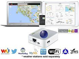 Ambient Weather WEATHERBRIDGE Universal WIFI IP Ethernet Server for Weather Stations
