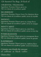Bentley's Royal Hand Selected Pure 120-Count Assorted Green Tea Tin N3