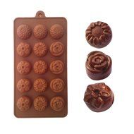 4 Different Flower Shaped Fondant Cake Chocolate Pan Candy Silicone Mold Baking Pan Cake Mould Decoration