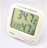 Eulay HTC-303A Digital Indoor Thermometer Hygrometer with Alarm Clock &amp; Date N2