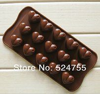 New 15 Hearts Shape Silicone Cake Bakeware Tools Chocolate Ice Mold Cake Decoration Jelly Pudding Kitchen Cooking N8
