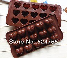 New 15 Hearts Shape Silicone Cake Bakeware Tools Chocolate Ice Mold Cake Decoration Jelly Pudding Kitchen Cooking N10