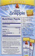 DIET SNAPPLE "Sweet Tea" Singles to go 6 sticks per Pack (Pack of 6) N2