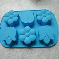 DIY Flower - shaped Silicone Cake Mold Ice cream mold Jelly mold Pudding mold color random