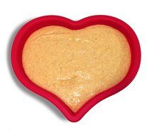 CAKE PAN, FOOD MOLD AND BAKEWARE: HEART SHAPED 100% FOOD GRADE SILICONE NON-STICK N2