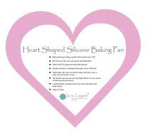 CAKE PAN, FOOD MOLD AND BAKEWARE: HEART SHAPED 100% FOOD GRADE SILICONE NON-STICK N6