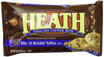 HEATH Bits of Brickle English Toffee Bits, (8-Ounce Bag, Pack of 12)