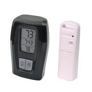 AcuRite 00418 Wireless Thermometer with Clock, White N4