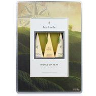 Tea Fort&eacute; WORLD OF TEAS Large Tin Sampler Gift Assortment with 15 Handcrafted Pyramid Tea Infusers - Green Tea... N2
