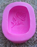 New Arrival! Design 300 Rose Oval Shape Silicone 3D Fondant Mold, Soap Mold,Cake Decoration Tool N2