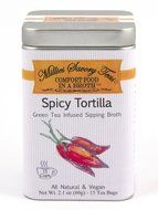 All Natural Vegan Vegetarian Green Tea Infused Sipping Broth 15 Tea Bags Spicy Tortilla
