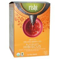 Rishi Tea Organic Herbal Tea Caffeine-Free Blueberry Hibiscus -- 15 Tea Bags (Pack of 2) N2
