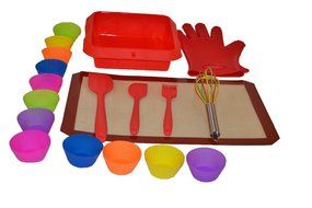 UnicGlam Baking Kit Kids Baking Set Girls Baking Set Real Cupcake Making kit Perfect Gift for Birthdays, Weddings...