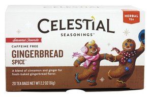 Celestial Seasonings Holiday Herbal Tea, Gingerbread Spice, 20 Count