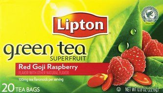 Lipton Green Tea Bags - Red Goji &amp; Raspberry - 20 ct - 3 Pack