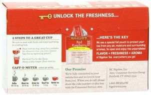 Bigelow Red Raspberry Herbal Tea, 20-Count Boxes (Pack of 6) N3
