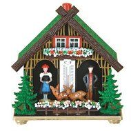 German Black Forest weather house made of plastic, weatherproof TU 890