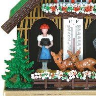 German Black Forest weather house made of plastic, weatherproof TU 890 N3