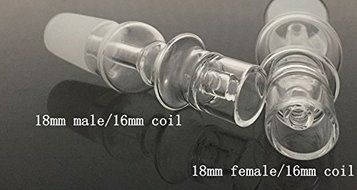 HYP Quartz Fittings 14mm 18mm For 16mm and 20mm Coil (14mm female/20mm) N2