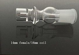 HYP Quartz Fittings 14mm 18mm For 16mm and 20mm Coil (14mm female/20mm) N3