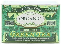 ST. DALFOUR Organic Green Tea, Tea Bags, Original, 1.75-Ounce Bags, 25-Count Boxes (Pack of 6)
